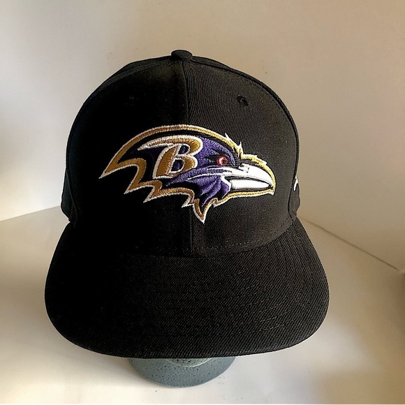 NFL Baltimore Ravens Off Field New Era 59FIFTY Fitted Hat Size 7 3/8 - Picture 1 of 9